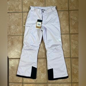 NWT The North Face Girls size 12 Freedom Insulated Snow Pants Lavender ski pants